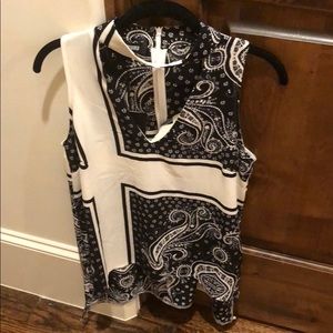 Misguided Bandana Patterned Top